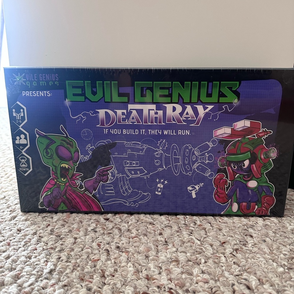 Evil Genius Death Ray Board Game NEW SEALED